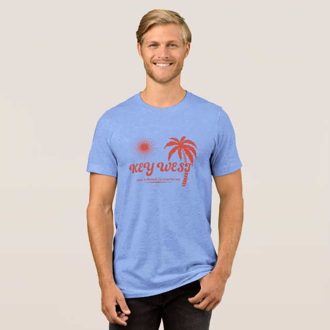 Vintage Key West Tropical T shirt (Frente Completa)