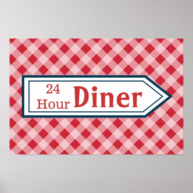 Vintage Kitchen - Sinal de Arte Poster (Frente)