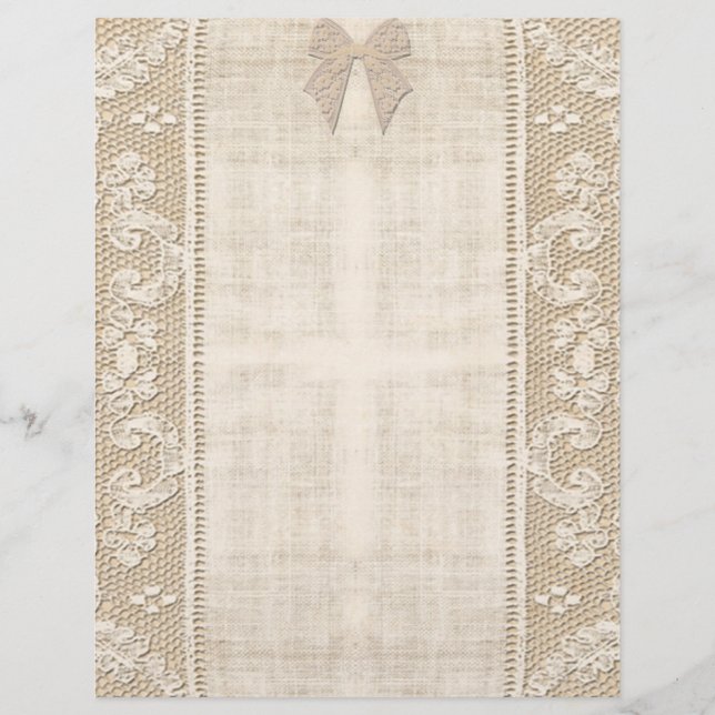 Vintage Lace Letterhead (Frente)