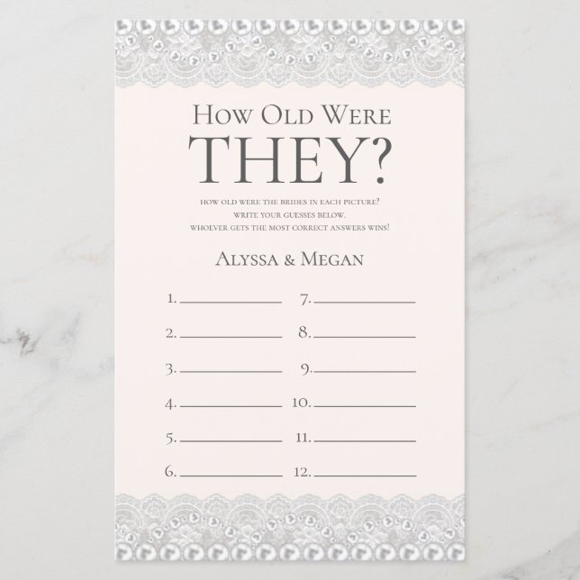 Vintage Lace Quantos Anos Eles Eram LGBTQ (Frente)