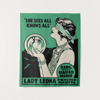 Vintage Lady Leona Psicic Marvel Tapeçaria