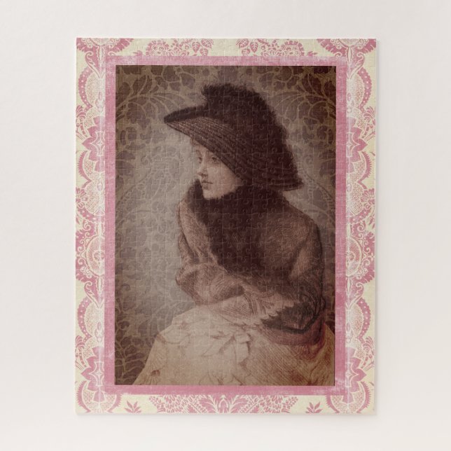 Vintage Lady por Tissot Jigsee Quebra-cabeça (Vertical)