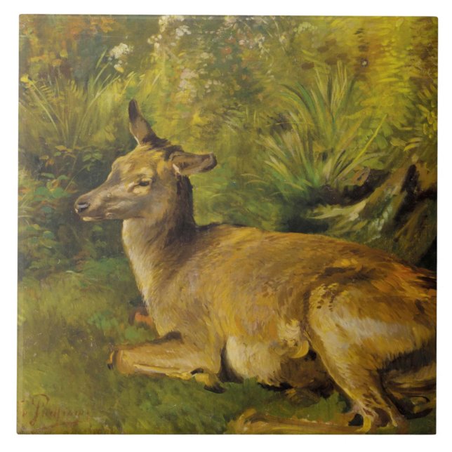 Vintage Landscape Pausinger Resting Hind (Frente)
