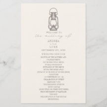 Vintage Lantern Ameyst Wedment Program