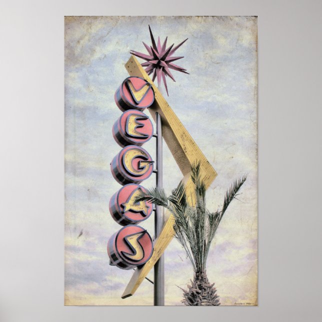 Vintage Las Vegas Poster (Frente)