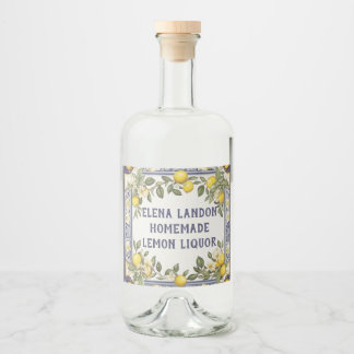 Vintage Lemons Nome Personalizado Limoncello Lemon