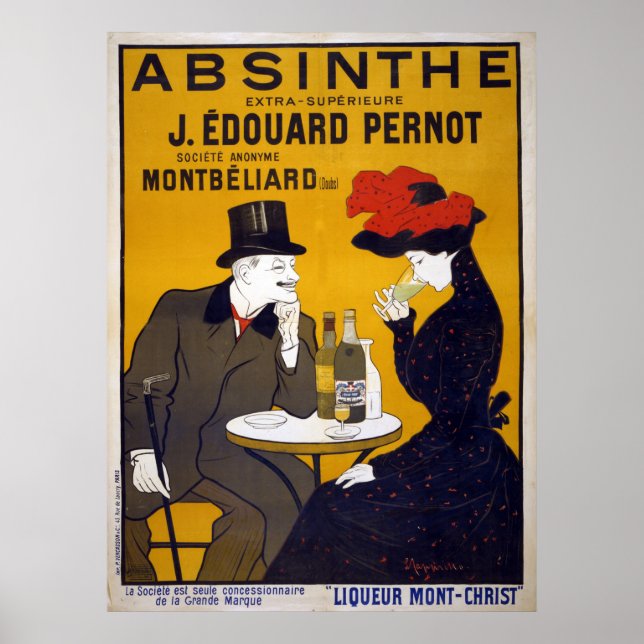Vintage Leonetto Cappiello Absinthe Ad Poster (Frente)