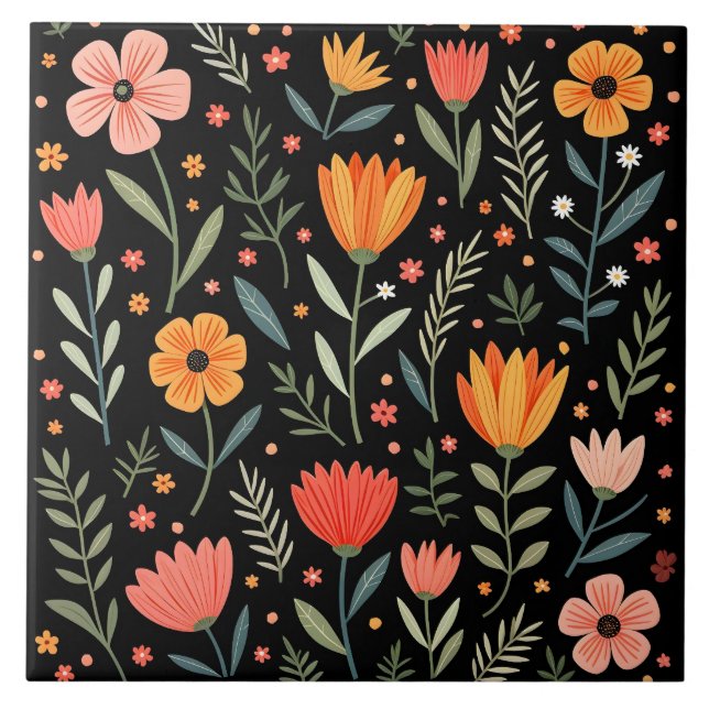 Vintage Linda Coleção Popular Floral (Frente)