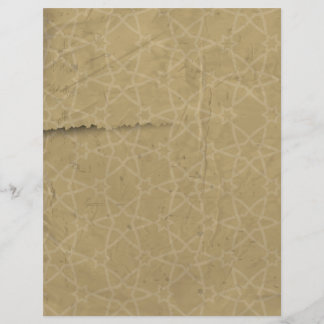 Vintage Linen Stars Papel Letreiro