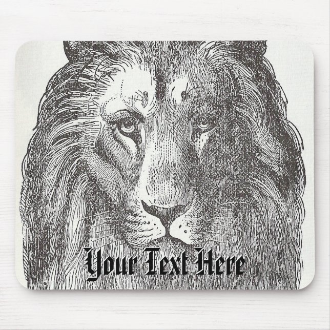 Vintage Lion Mousepad (Frente)