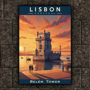 Vintage Lisboa, Poster de viagens de Portugal