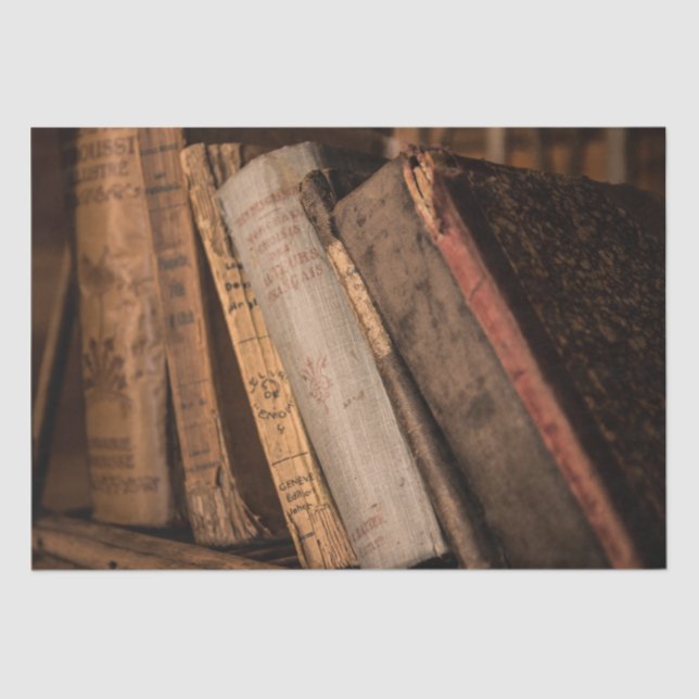 Vintage Livros Antigos Decoupage Papel Tecido (Frente )