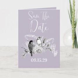 Vintage Love Birds Convite Para Casamento