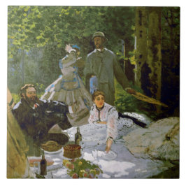 Vintage Luncheon sobre o Grass Claude Monet