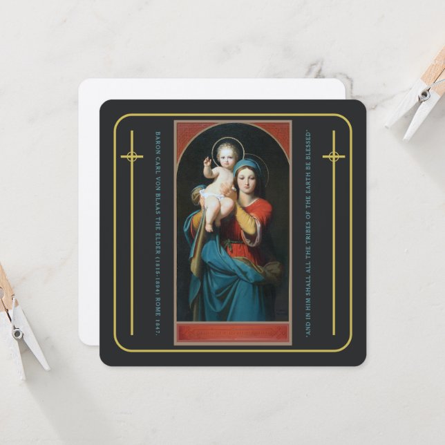 VINTAGE MADONNA E CRISTO (Frente/Verso In Situ)