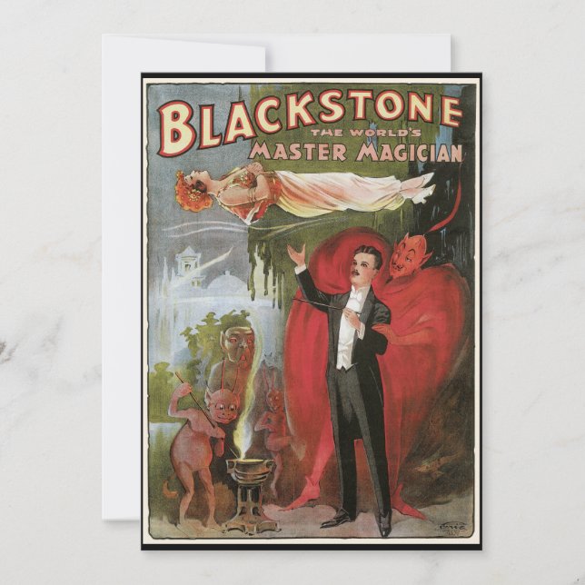 Vintage Magic Poster, Excelente Blackstone Magistr (Frente)