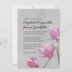 Vintage Magnolia Casamentos Convites