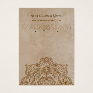 Vintage Mandala Ouvindo Cartões