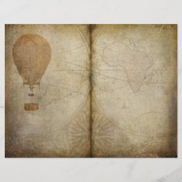 Vintage Map - Papel Diário