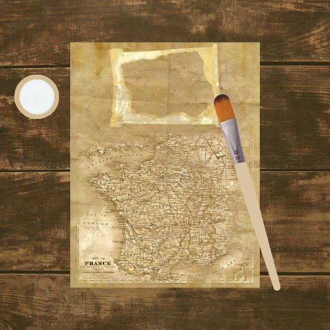 Vintage Map Scrapbook Paper (Criador carregado)