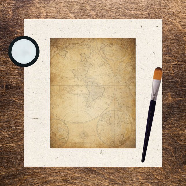 Vintage Map Scrapbook Paper (Criador carregado)