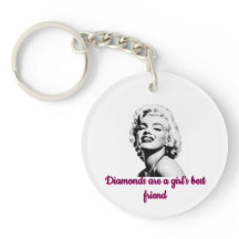 Vintage Marilyn Monroe - Chaveiro de citação de "O