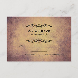 Vintage Marquis Wedding RSVP