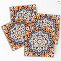 Vintage marroquino Mosaico Laranja Azul Azulejo ce