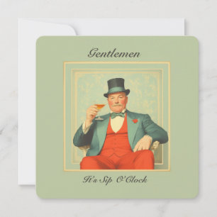 Vintage Martini Dandy - Cavalheiros, é Sip O'Clock