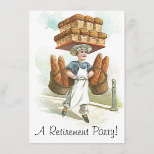 Vintage Master Bakery Baker - Convites para Baixa
