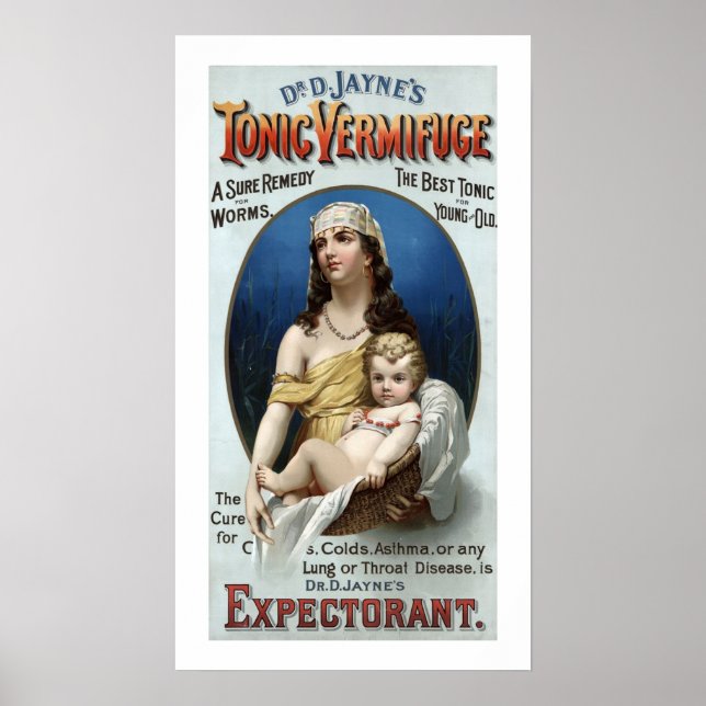 Vintage Medicine Poster (Frente)