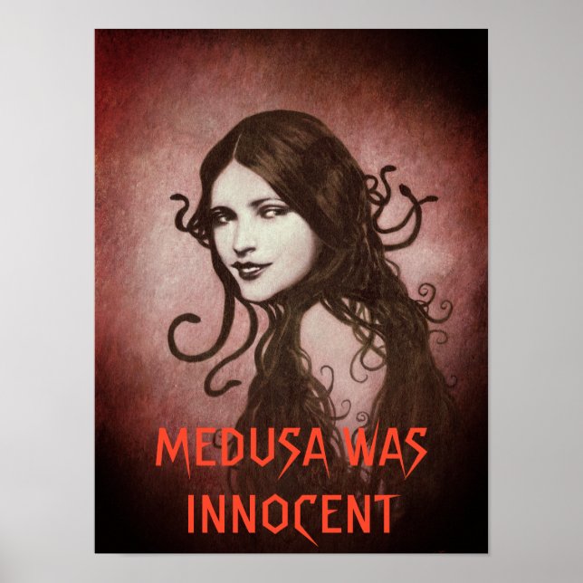 Vintage Medusa Was Innocent Poster (Frente)