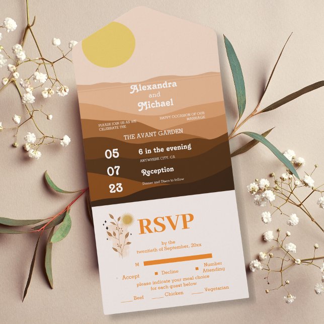Vintage Meio século Desert Wedding (Criador carregado)