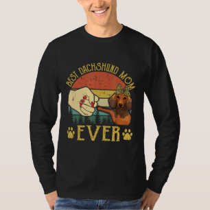 Vintage Melhor Dachshund Mãe Cão Cão Cão Camisetas