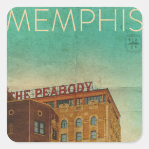 Vintage Memphis - Adesivos Quadrados