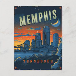 Vintage Memphis, cartão postal do Tennessee