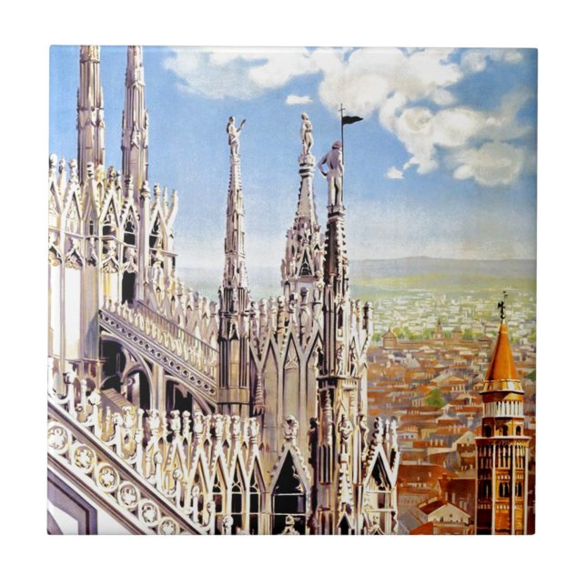 Vintage Milano Europeu - Viagem Art italiano (Frente)