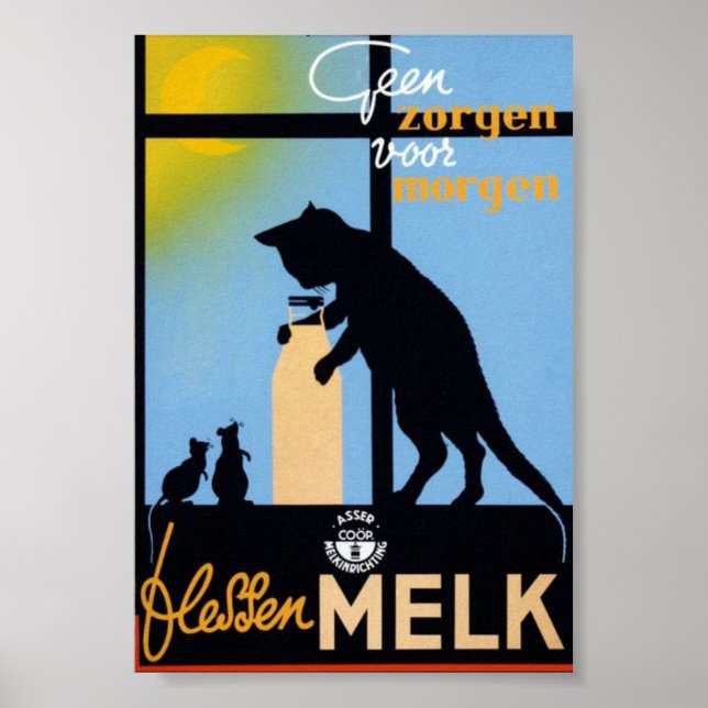 Vintage Milk Poster (Frente)