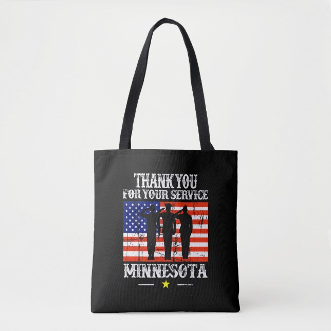 Vintage Minnesota Tote Bag Canvas (Frente)