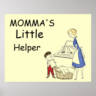 Vintage Momma's Little Helper Poster
