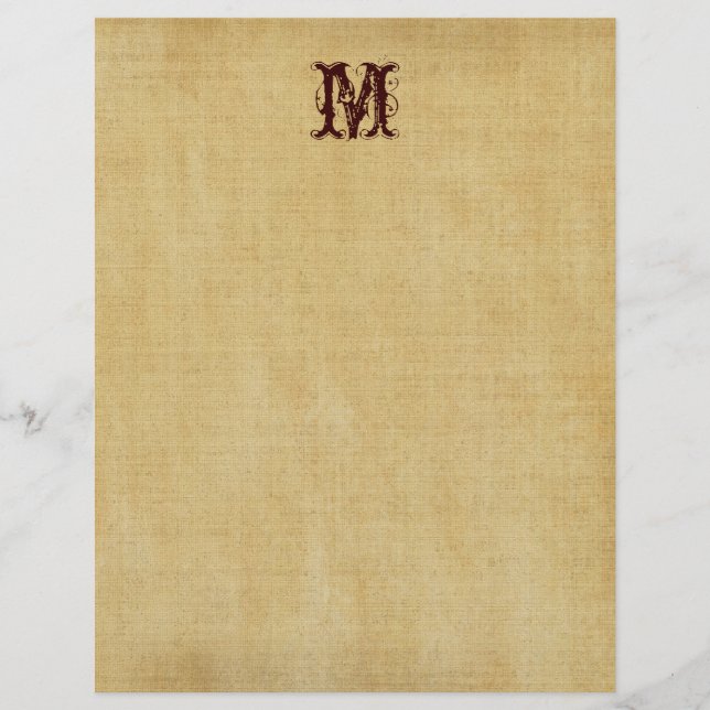 Vintage Monogramas - Papel Básico (Frente)