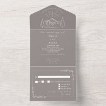 Vintage Mountain Rustic Ametyst RSVP