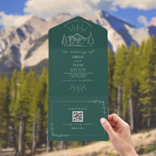 Vintage Mountain Rustic Emerald