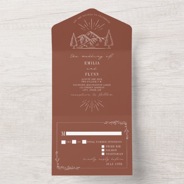 Vintage Mountain Rustic Terracotta (Inside)