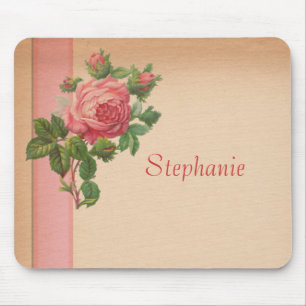 Vintage Mousepad cor-de-rosa