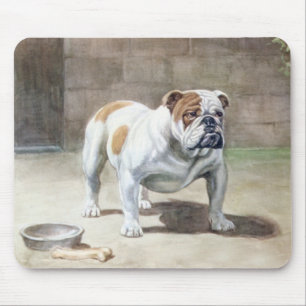 Vintage Mousepad do buldogue