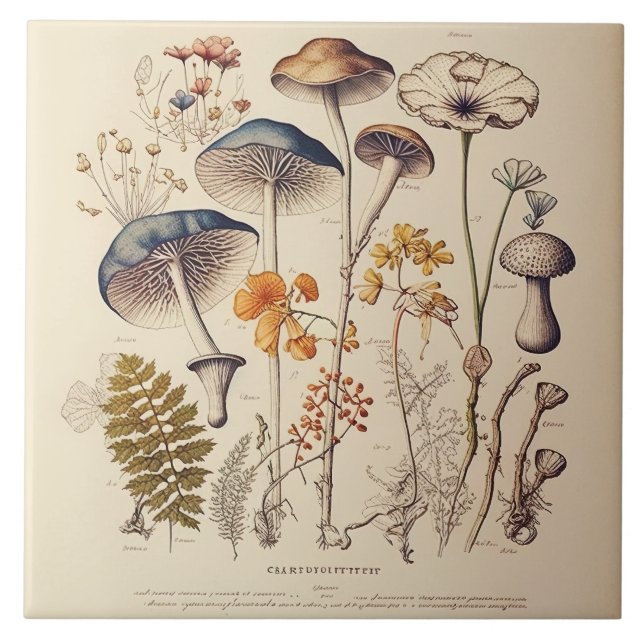 Vintage Mushroom Naturalist (Frente)