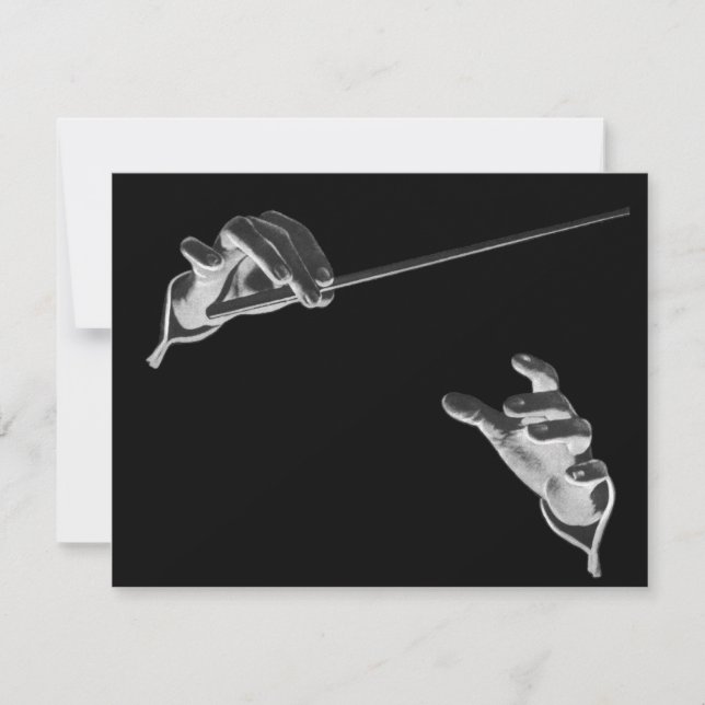 Vintage Music, Convite de aniversário de Karaoke (Frente)