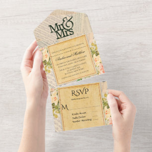 Vintage Musical Floral Wedding