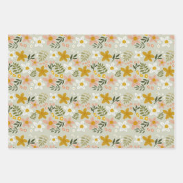 Vintage Muted Floral Botanical Seamless Pattern